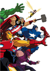 Cinematic Mightiest Heroes - Marvel Universe Avengers Mightiest Heroes Png