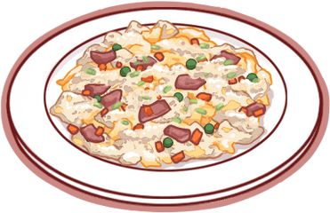 Bacon Fried Rice - Food Fantasy Food Recipes Png