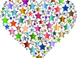 Hearts Clipart Star - Transparent Background Png Cliparts Of Heart Valentines Clip Art