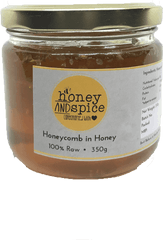 Honey And Spice Honeycomb In - Food Png