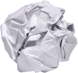 Crumpled Paper Ball Transparent Png - Crumpled Paper Clipart