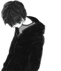 Rotate U0026 Resize Tool Sad Anime Boy Png - Sad Anime Boy Png