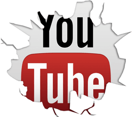 Youtube - Youtube Logo Crack Png