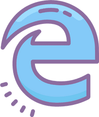 Download Microsoft Edge Icon - Microsoft Edge Logo Transparent Background Png