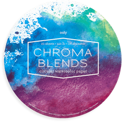 Chroma Blends Circular Watercolor Paper - Watercolor Painting Png