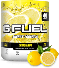 G Fuel Lemonade Tub Servings - G Fuel Png