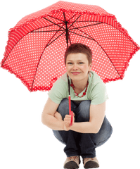 Young Happy Woman Sitting With Umbrella Png Image - Pngpix Women With Umbrella Png