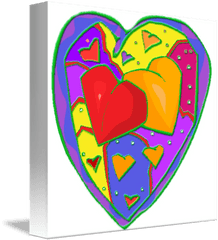 Rainbow Heart - Girly Png