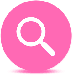 Pink Search For Google - Blue Search Icon Png