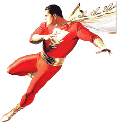 Captainmarvel Marvel Shazam - Captain Marvel Alex Ross Png