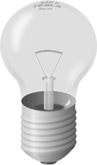 Light Bulb Clipart - Unlit Light Bulb Png