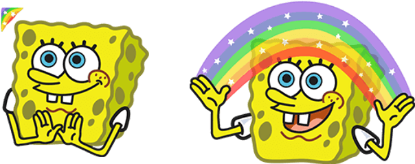 Spongebob Imagination Cursor U2013 Custom Browser Extension - Cocaine So Much Cocaine Png