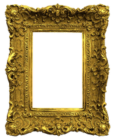 Golden Frame Wedding PNG File HD