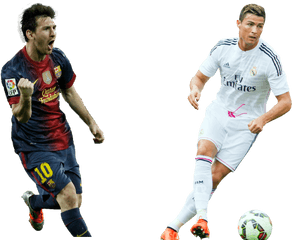 Download Transparent Messi Png - Ronaldo And Messi Png Png Messi And Ronaldo Png