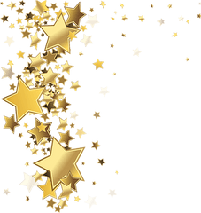 New Year Silvester Sparkles Etoiles Stars Sterne Deco Gold - Gold Star Vector Free Png