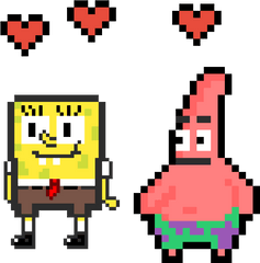 Full Size Png Image - Patrick Spongebob Pixel Art