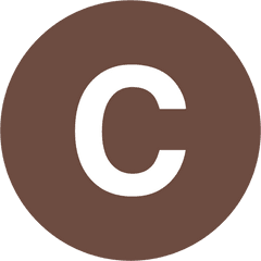 Fileeo Circle Brown White Letter - Csvg Wikimedia Commons Light Blue Letter C Png