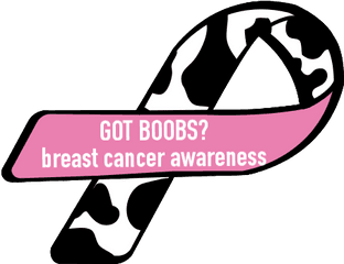 Got Boobs Breast Cancer Awareness - Custom Ribbon Png