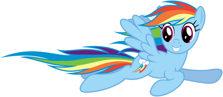 Rainbow Dash Flying File - Free PNG