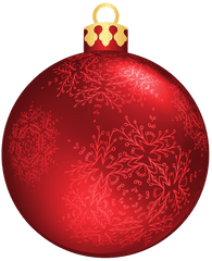 Red Christmas Balls Png - Silver Christmas Ornament Png