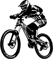 Mountain Bicycle Tattoo Bike Cycling Biking Downhill - Free PNG