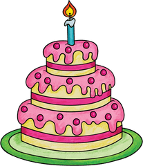 Birthday Cake Torte Gift - Cake Transparent Background Png