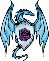 Dragon Logo - Blue Dragon Crest Png