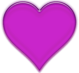 Violeta Corazon Png Image With No - Imagenes De Corazones Violetas