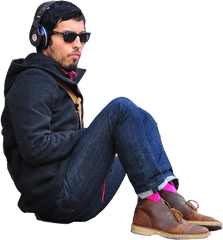 Download People Png Cut Out Render Human - People Listening Music Png