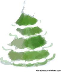 Free Watercolor Christmas Clipart And Elements - Christmas Tree Png