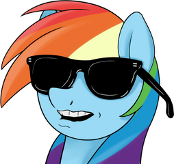 Download Free Png Hd Coinpo Bust Cool Rainbow Dash Safe - Cool Image With Transparent Background