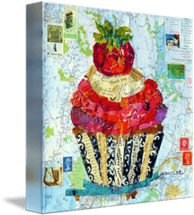 California Cupcake By Nancy Standlee - Baking Cup Png