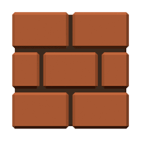Mario Square Super Bros Brown Free Clipart HD - Free PNG