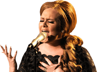 Adele Singing Transparent Background - Lana Del Rey Adele Png