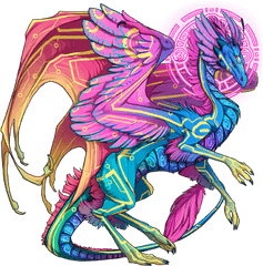 Psychedelic Dragons Dragon Share Flight Rising - Trippy Dragons Png