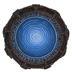 Stargate Blue - Circle Png