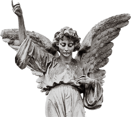 Angel Angelstatue Statue Pngs Png - Angel Statue White Background