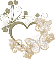 Butterfly Heart Frame Love Picture Free Clipart HQ - Free PNG