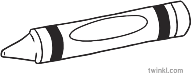 Red Crayon Black And White Illustration - Crayon Black And White Png