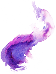 Transparent Purple Watercolor Png - Purple Paint Aesthetic Png