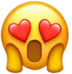Shock Love Emoji Aesthetic Sticker By Ty - Picsart Emoji Love Png