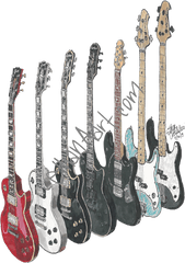 Sleeping With Sirens Rockstar Disrupt - Bass Guitar Png