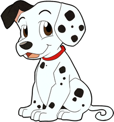 Download Hd Dalmatian Clipart Dog - Dalmatian Dog Cartoon Png