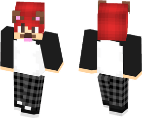 Snapchat Dog Filter Minecraft Skin - Clip Art Png