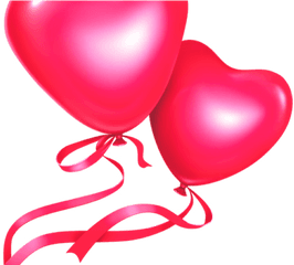 Valentines Day Clipart Heart Shaped Balloon - Birthday Romantic Beautiful Love Cards Png