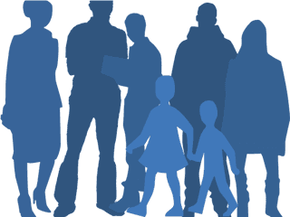 Download People Silhouette Clipart Community - Man Groups Of People Png Silhouette Png