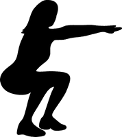 Squat Silhouette Free HD Image - Free PNG