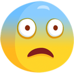 Scared Emoji Messenger Clipart - Fearful Face Emoji Png