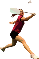 People Playing Badminton Png Image - Clipart Transparent Background Badminton