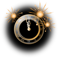 Clock Firework Silvester Twelve - Free Vector Graphic On Pixabay Celebration New Year 2020 Png